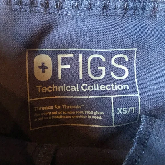 FIGS Cargo Scrub Pants Bottoms Navy Blue Size XS / T Tall - Picture 3 of 13